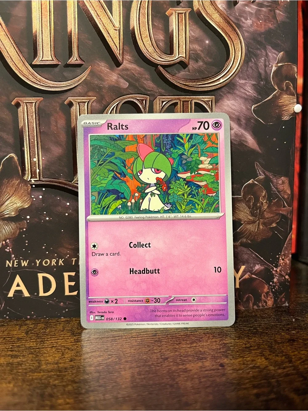 Ralts Pokemon Trading Card Mega Evolution 058/132
